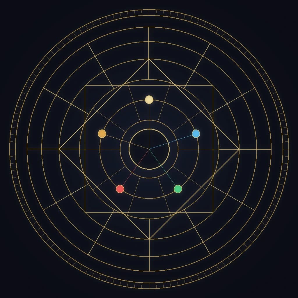 正统子平干支时空法象星盘