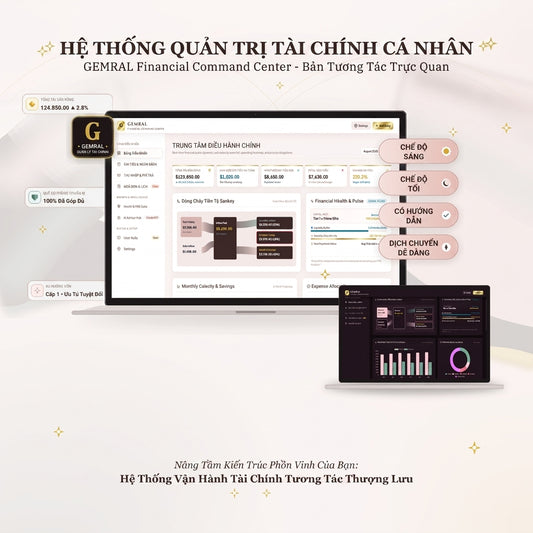 Công Cụ Quản Lý Tài Chính Cá Nhân GEMRAL, Quản Lý Nợ, Tích Lũy Quỹ & Tự Do Tài Chính FIRE