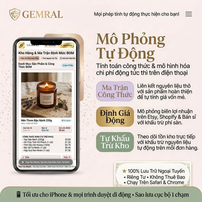 Công Cụ Quản Lý Doanh Nghiệp Nhỏ - Sổ Sách, Kế Toán, Kho Nguyên Liệu, Đơn Hàng & Hóa Đơn | Quản Lý Sản Xuất Định Giá Bán