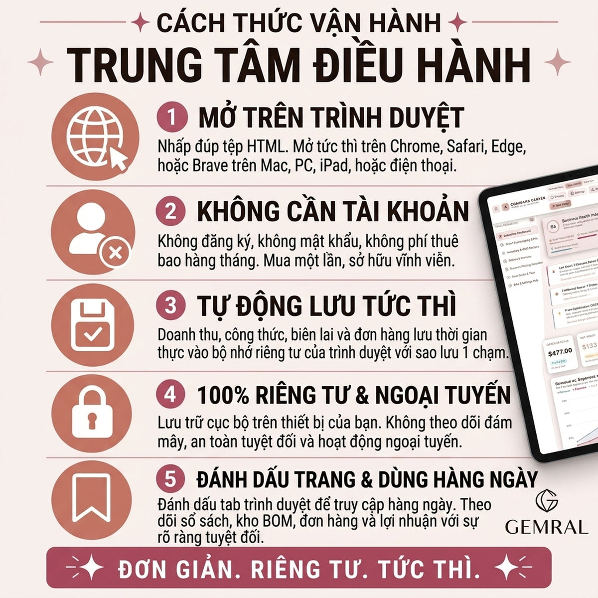 Công Cụ Quản Lý Doanh Nghiệp Nhỏ - Sổ Sách, Kế Toán, Kho Nguyên Liệu, Đơn Hàng & Hóa Đơn | Quản Lý Sản Xuất Định Giá Bán