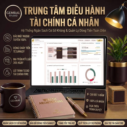 Công Cụ Quản Lý Tài Chính Cá Nhân GEMRAL, Quản Lý Nợ, Tích Lũy Quỹ & Tự Do Tài Chính FIRE
