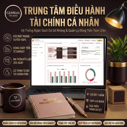 Công Cụ Quản Lý Tài Chính Cá Nhân GEMRAL, Quản Lý Nợ, Tích Lũy Quỹ & Tự Do Tài Chính FIRE