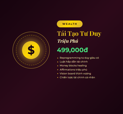 Khóa học TÁI TẠO Tư DUY TRIỆU PHÚ