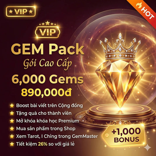 Gem Pack Gói Cao Cấp - 6.000 Gems - VIP (5000 + 1000 Bonus Gems)