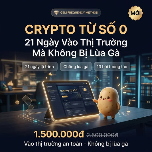 Crypto Từ Số 0 — 21 ngày, chống lùa gà, 13 bài tương tác — 1.500.000đ